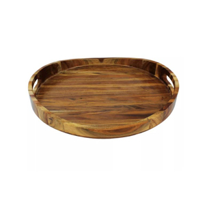 Trending Large Size Customized Shape Wood Serving Tray Prime Quality Kitchen Organizer for Food <b>Table</b> Decorative Dishes Plates - Product Image 2