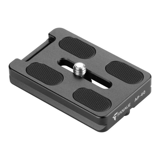 FANAUE AP-60 All Metal Arca Swiss Quick Release Plate 1/4 Inch Screw Universal Camera Mount Plate for Tripod Ball Head
