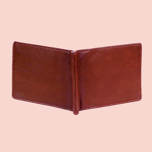 Cartera personalizada de cuero de vaca de alta calidad para hombre, estilo Vintage, interruptor de cremallera, Clip largo para dinero, accesorio multifunción al por mayor - Product Image 6