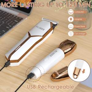 Ensemble de tondeuses corporelles électriques 4-en-1 de luxe pour femmes, tondeuses à cheveux et tondeuse bikini étanches pour utilisation humide ou sèche - Product Image 4