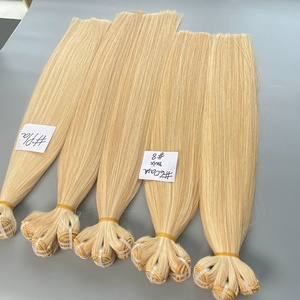 Vendeurs de trame de cheveux humains blonds clairs de cheveux vierges crus super doublement étirés Remy de longue durée - Product Image 4