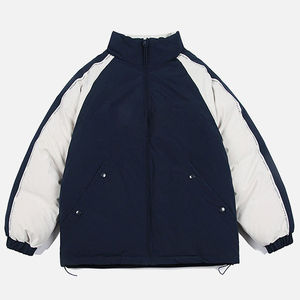 Chaquetas de invierno para hombre, chaqueta acolchada, personalizada, brillante, de alta calidad, corta, larga, polar, para hombres y mujeres, chaqueta con cremallera impresa - Product Image 2