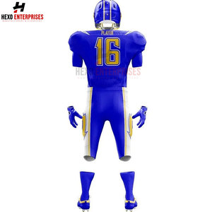 Uniformes de fútbol americano de alta calidad, diseños personalizados, impresión sublimada, secado rápido, transpirable, uniforme de fútbol americano - Product Image 4