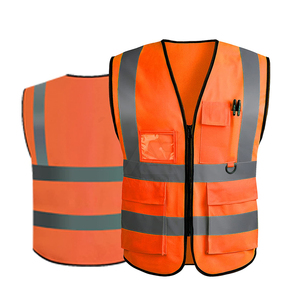 Factory Wholesale New Style Construction Hi Vis Vest Customized Logo Design <b>Reflective</b> <b>Tape</b> Safety Vest - Product Image 1