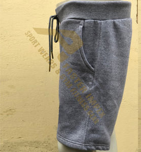 Pantalones cortos informales cómodos de lona de algodón 100% para hombre, cintura elástica bordada antiarrugas, cierre elástico, cintura media para hombre - Product Image 3