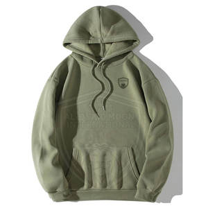 Sweat à capuche en coton mélangé pour hommes avec sweat à capuche surdimensionné à la mode doux au toucher pull pour hommes avec un look streetwear - Product Image 1
