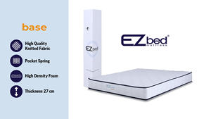 Colchón de muelles de bolsillo Diseño Estilo Material Espuma Suave Cómodo Característica Mejor precio Exportación Bajo MOQ Ezbed Base Indonesia - Product Image 4