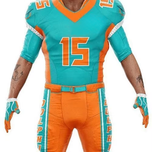 Uniforme de Fútbol Americano Personalizado de Alta Calidad para Jóvenes, Diseño Nuevo Multicolor, Jersey y Pantalón de Sarga - Product Image 2