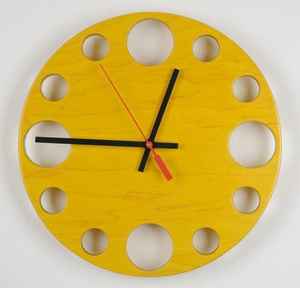 Reloj de pared de madera maciza grande de la mejor calidad, aguja de cuarzo de estilo de diseño moderno para decoración de pared de salón, proveedor indio - Product Image 6