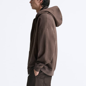Sweats à capuche personnalisés pour hommes avec fermeture éclair sweat à capuche oversize impression bouffante logo streetwear sweats à capuche à double fermeture éclair pour hommes - Product Image 2