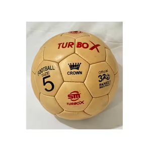 Balón de fútbol de cuero auténtico para entrenamiento de fútbol, precio de fábrica, suministro de la mejor calidad al por mayor - Product Image 1