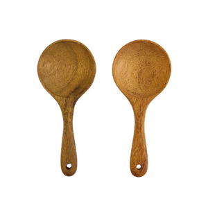 Venta caliente de alta calidad precio al por mayor cuchara de madera larga en forma de corazón mini cuchara de madera que acepta logotipo personalizado - Product Image 1