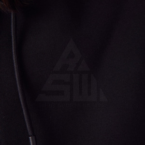 Nouveau style, sweat à capuche zippé pour homme, vente en gros personnalisée, haute qualité, écologique, respirant, uni, teint en fil, polyester/coton 300g - Product Image 4