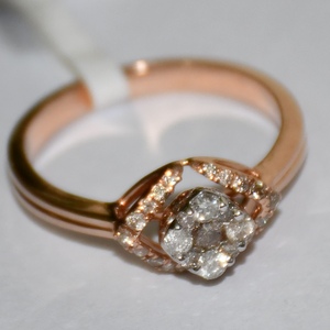 Anillo de Mujer de Oro Blanco Sólido de 14K/18K con Diamante Natural de Corte Brillante Redondo, Certificado por Terceros, Diseño de Alta Gama - Product Image 6