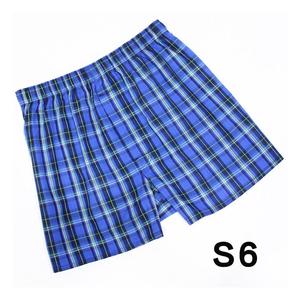 Calzoncillos bóxer de algodón para hombre con patrón de cuadros suaves y transpirables, tela de punto ligera y duradera para ropa de dormir y de salón - Product Image 2