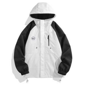 Veste Softshell d'hiver noire de haute qualité pour hommes personnalisée grande taille respirante en coton décontractée fermeture éclair décoration en fourrure imperméable - Product Image 5