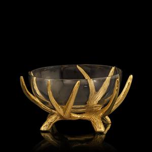 Metal Food <b>Platters</b> With Aluminium Gold Plated Stand Wedding and Events Table Decorative Food and Starters Serving Bowl <b>Platter</b> - Product Image 6