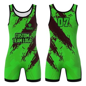 Camisetas de lucha para hombres y mujeres, costura sin costuras, uniforme de lucha de alta calidad para niños - Product Image 2