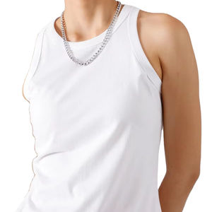New Arrival Wholesale Women's Formal High Elastic <b>Sleeveless</b> Slim <b>Short</b> Tank <b>Tops</b> 100% Cotton - Product Image 1