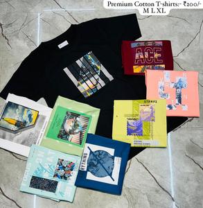 เสื้อยืดผู้ชายแบบพรีเมี่ยมสุดหรู100% ผ้าคอตตอนและผ้าโพลีเอสเตอร์/ ผ้าฝ้ายผสมเสื้อยืดใส่สบายและมีสไตล์ - Product Image 1