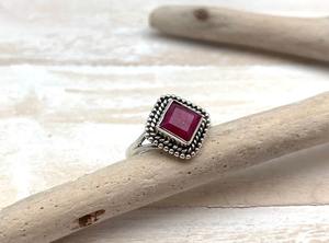 Rubis pierres précieuses bijoux pour femmes argent Boho Style bague bijoux 925 en argent Sterling tendance à la main bague cadeau pour maman - Product Image 4