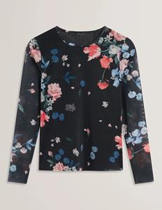 HALF SLEEVE LOOSE SUMMER PRINT ECO-FRIENDLY <b>BLACK</b> TOP <b>for</b> <b>WOMEN</b> - Product Image 6