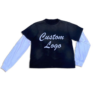 2025 nouveau Design haute qualité hommes à manches longues T-Shirt Logo imprimé 100% coton bas prix hommes T-Shirts - Product Image 4