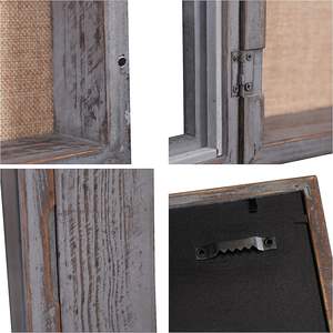 Rustic Grey Shadow <b>Box</b> 11x14, Large Shadow <b>Box</b> <b>Frame</b> with Magnetic Door, Wooden Deep Memory Shadow <b>Box</b> for <b>Picture</b> Photo - Product Image 5