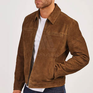 Winter Men's <b>Suede</b> Leather <b>Jackets</b> 2026 New Fashion Eco-Friendly Breathable Front Logo Customized High Quality Soft Comfort - Product Image 3