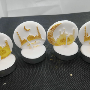 Bougies chauffe-plat islamique heidyelik bougies en cire de soja design innovant utilisation sur table ramadan et personnalisation de cadeau de mariage - Product Image 3