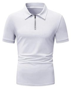 100% algodón Color sólido media manga Polo cuello camiseta para hombres con logotipo personalizado - Product Image 1