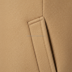 Abrigo de lana de camello personalizado para hombre, fabricante de ropa de abrigo de invierno OEM y de marca privada - Product Image 6