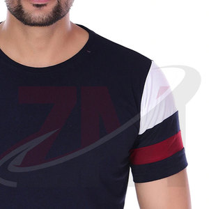 T-shirt en tissu confortable fabriqué au Pakistan, design unique, t-shirts pour hommes en couleur unie avec des prix compétitifs - Product Image 5