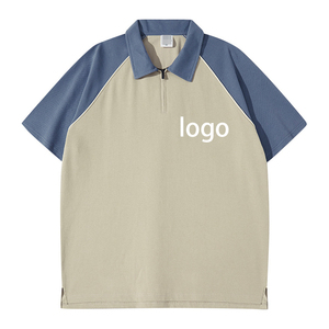 เสื้อยืดโปโลแบบสั้นผ้าบ็อกซี่เสื้อโปโลผ้าฝ้าย100% ขนาดใหญ่เสื้อโปโลโอเวอร์ไซส์ออกแบบโลโก้ได้ตามต้องการ - Product Image 5