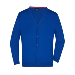 Custom Men's V-Neck <b>Cardigan</b> Promotional Polo Shirts for Merchandising - Product Image 2