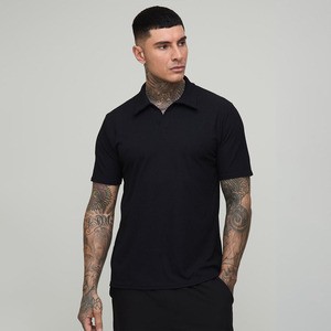 Logotipo personalizado Hombres Polo Camisa Slim Fit Algodón transpirable Secado rápido Cómodo Casual Ropa de verano OEM ODM Proveedor - Product Image 1