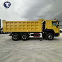Самосвал Sinotruk Howo 6x4 для тяжелых условий эксплуатации, б/у, дизельный, с гидравлическим подъемным цилиндром для перевозки песка и камня