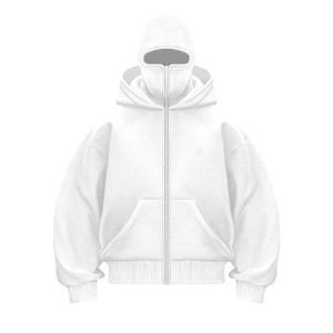 Polyester/Cotton Knitted Breathable Pullover Hoodies Unisex Custom Hoodie <b>for</b> <b>Men</b> Outdoor Sports Casual Full Face Cover Hood - Product Image 3