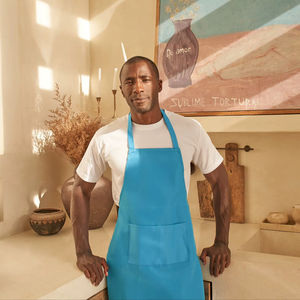 Tablier de cuisine unisexe sans manches en polyester non tissé BEAM 100 %, respirant, écologique, anti-humidité, économe en eau, simple et pratique pour le quotidien - Product Image 3