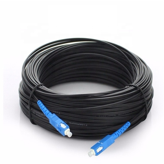 Black Color Patch Cord Cable Patchcord SC-APC FTTH Drop Cable Patch Cord SC-SC 3m G657a2 Optic Fiber Patch Cord