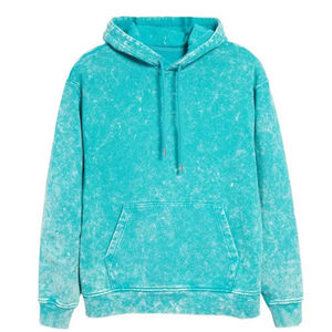 Acid Washed 100% Cotton Hoodie Washed Custom Made Heavyweight Cotton French Terry <b>Men</b> <b>Thermal</b> Hoodies for Man - Product Image 1