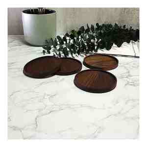 Nuevo aspecto con precio razonable Posavasos de azulejos hechos a mano Madera de nogal Diseño personalizado Fabricación india con calidad superior - Product Image 5