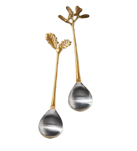 Couverts de qualité supérieure avec poignée décorative en bout Ensemble de couverts en acier Nouveau design Serveur à salade en miroir du fabricant indien - Product Image 1