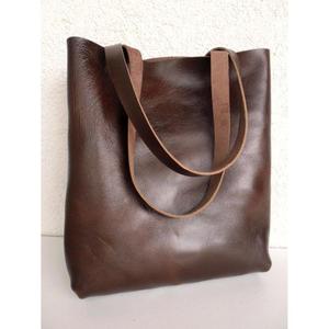 Sacs à main en cuir véritable pour femmes, style simple, doux, légers, imperméables, avec deux sangles, accessoires de mode de luxe - Product Image 2