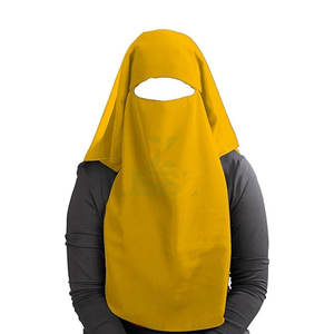 Premium 3-Layer Saudi Niqab Breathable Fabric Custom Branding & OEM Manufacturing Wholesale Price Face Veil for Muslims - Product Image 6
