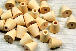 Cuentas de Madera Natural Sin Acabado, Forma de Corazón Redondo, Coloridas, Hechas a Mano, Diseño Moderno, Paquete de Varias Piezas, Decoración para el Hogar de Pascua - Product Image 4