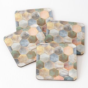 Posavasos para servir té con estampado de madera de nuevo diseño, Juego de 4 piezas, superventas, posavasos para el hogar y la cocina, superventas de epoxi - Product Image 2
