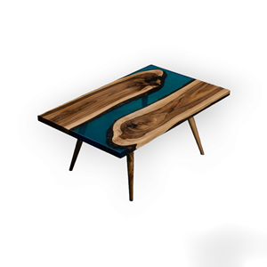 Mesa de comedor de madera de resina de calidad exportada, forma cuadrada para uso doméstico y hotelero, proveedor mayorista - Product Image 3