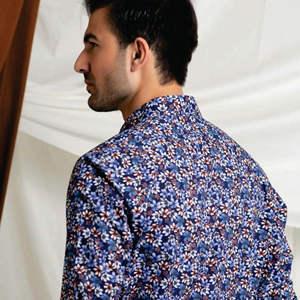 เสื้อเชิ้ตผ้าลูกฟูกแขนยาวเข้ารูปสำหรับผู้ชายเสื้อเชิ้ตลำลองใหม่ล่าสุดดีไซน์ใหม่ล่าสุด - Product Image 5