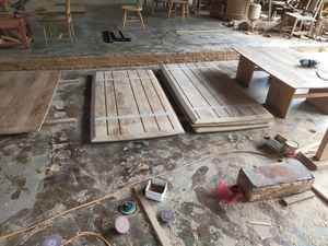 Table de jardin extérieure en bois de teck de qualité supérieure Table à manger carrée pour villa plage cuisine contemporaine cour hôtel utilisation - Product Image 6